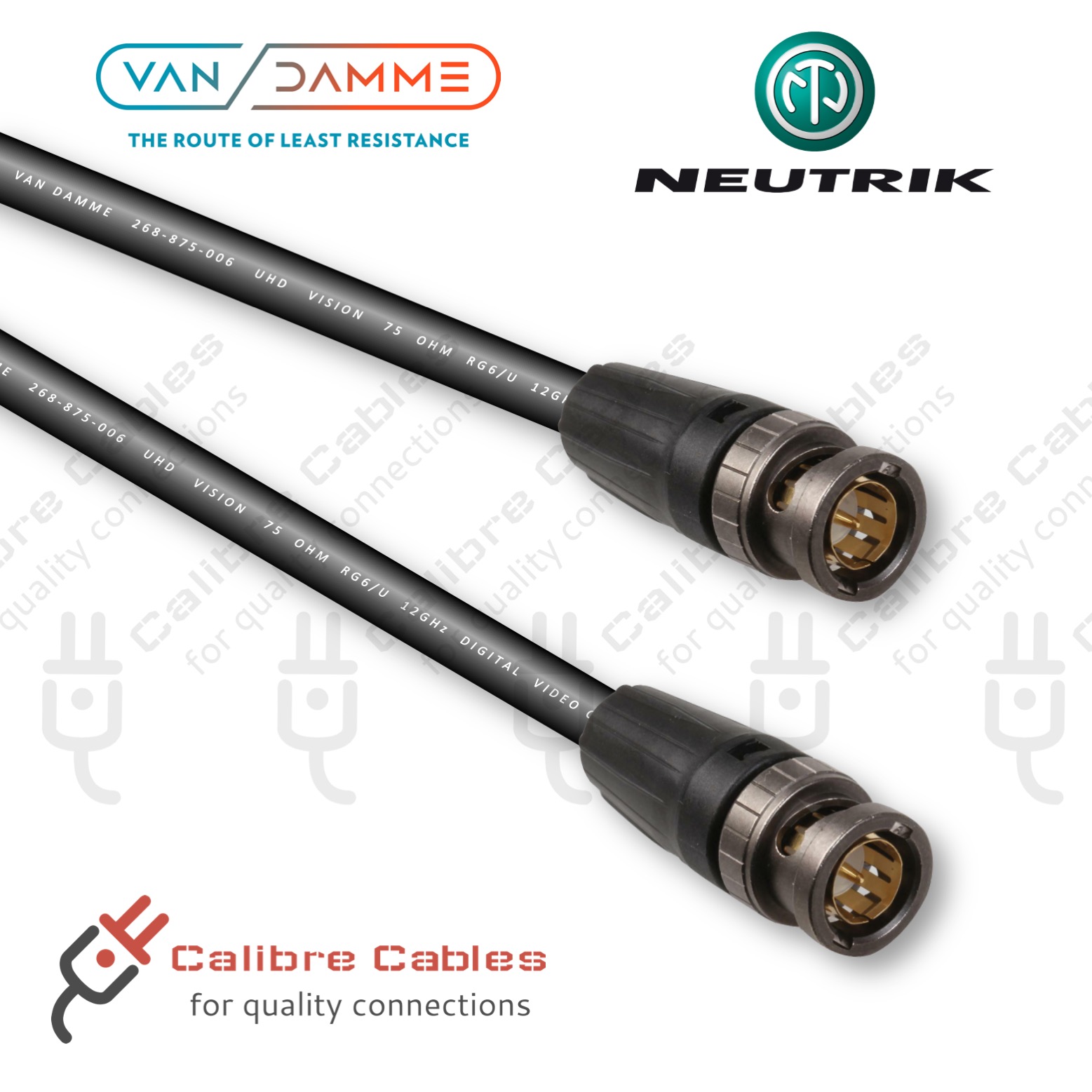 Alvins Cables 12G HD SDI Video Coaxial Cable Neutrik BNC Male to Male for 4K Video Camera 1M 
