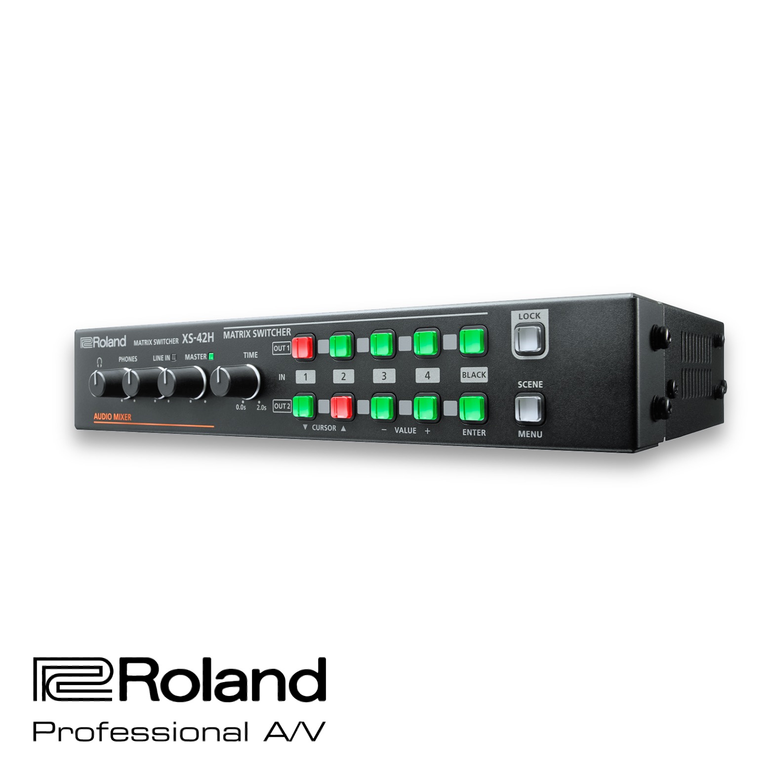 Roland XS-83H 8-in x 3-out Multi-Format AV Matrix Switcher (B-Stock/Factory  Recertified - Bent Rack Ear)