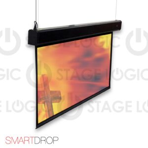 Double drop projection screen